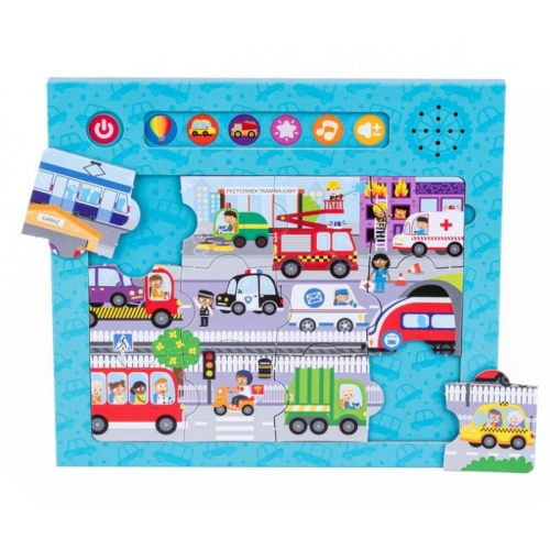 Puzzle Dźwięki wokół nas - Pojazdy DG 82719 Dumel